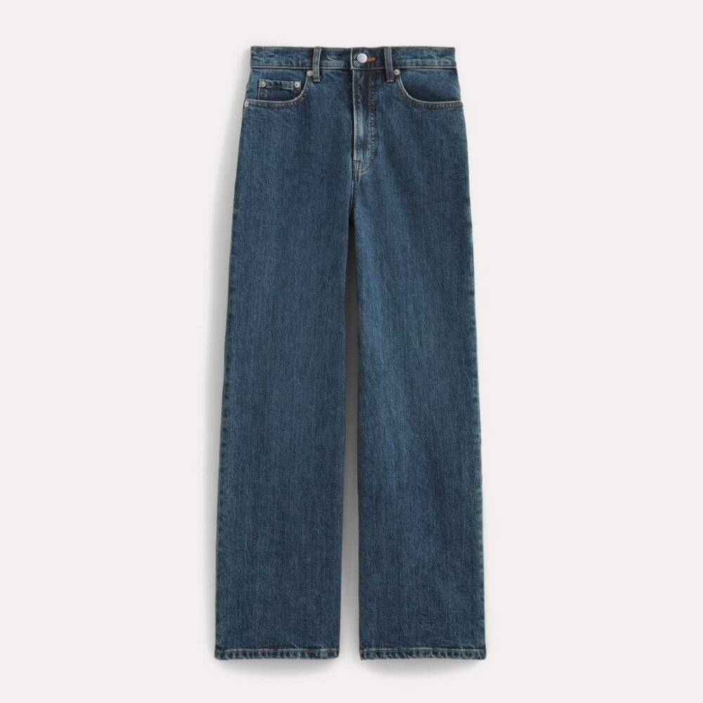 Everlane Women's Way-High® Sailor Jean in Deep Blue, Size 31, Cotton/Denim
